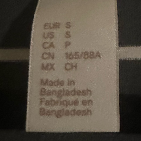 B2G1FREE H&M Basic Charcoal and White Striped V Neck T Shirt Dress Size 5 - Picture 4 of 5